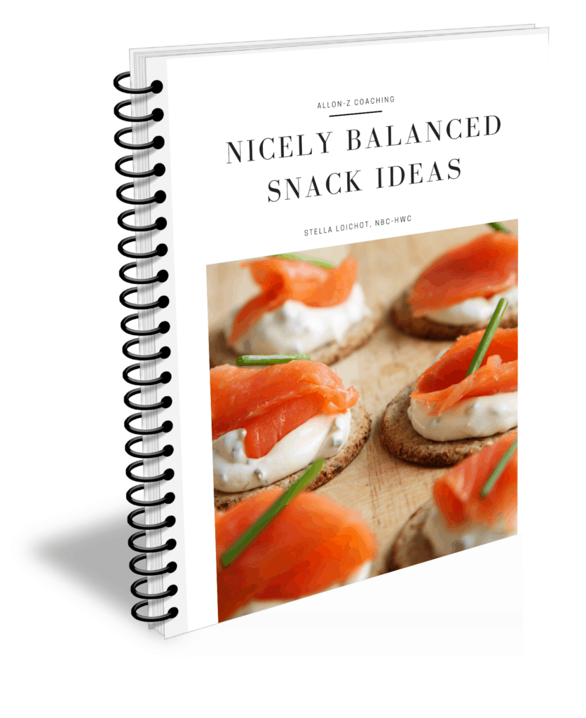 Balanced Snack Booklet Image Front cover of Balanced Snacks Booklet