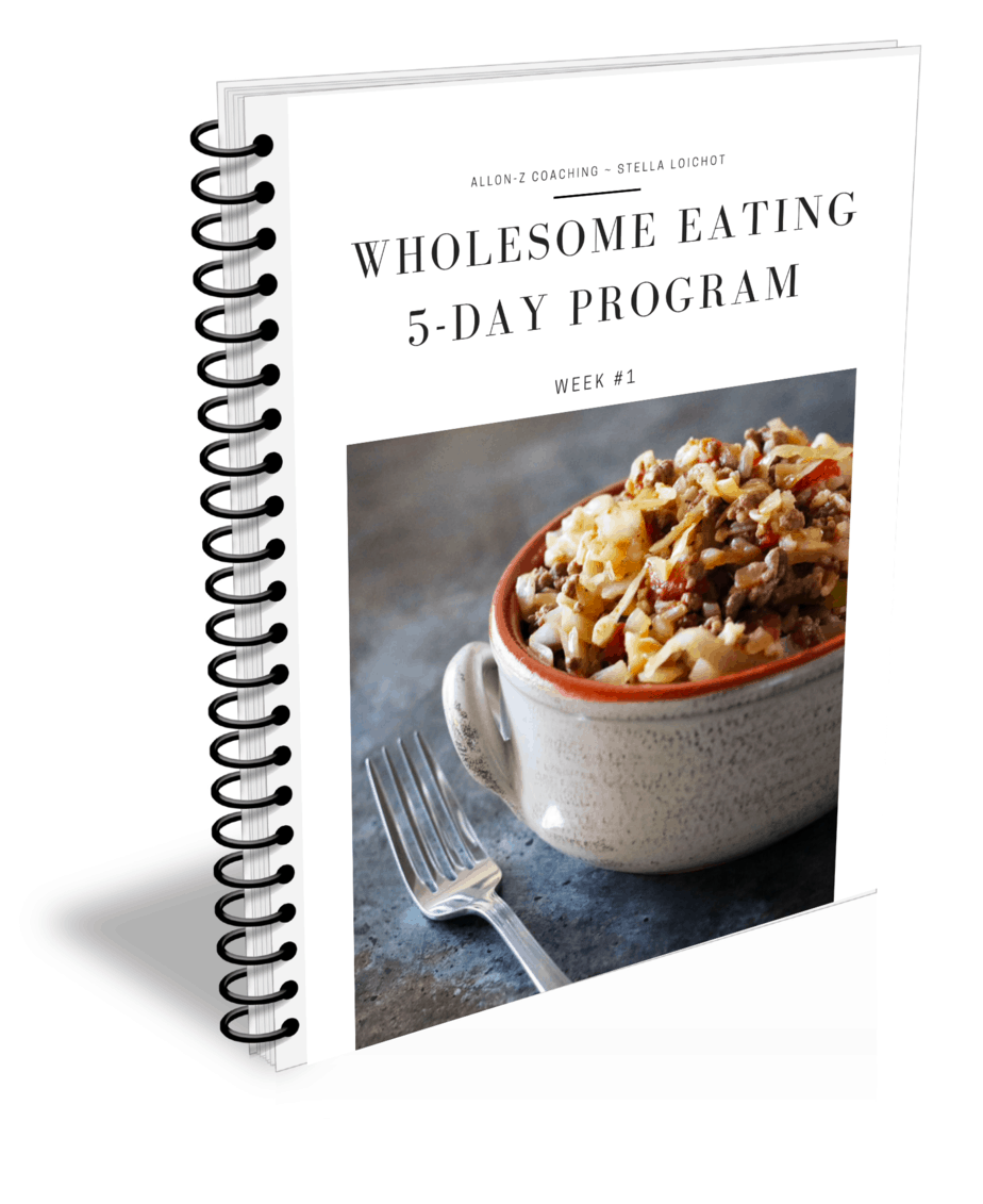 Week 1 Booklet Front cover of Wholesome Eating Program Week 1 Booklet