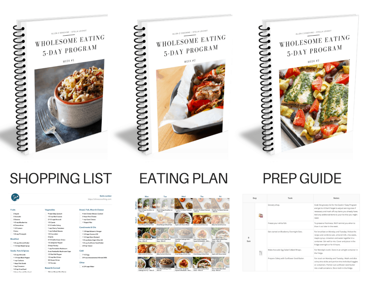 eating programs 3 weeks 3 recipe booklets + tools